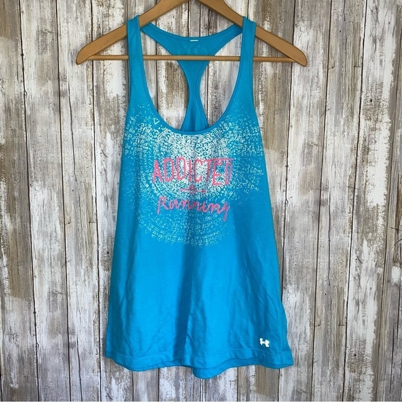 Under Armour Tops - Under Armor Running Light Blue Tank